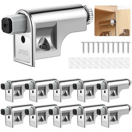 Hohean 10 Pack Soft Closing Cabinet Hinges, Universal Soft Close Door Dampers for Cabinet Doors/Wardrobe/Kitchen/Bookcases, Adjustable Hydraulic Kitchen Cabinet Hinges (Includes Matching Screws)