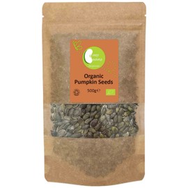 Organic Pumpkin Seeds - Certified Organic - by Busy Beans Organic (500g)
