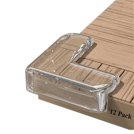 MOYONTE 12 Pack Corner Protector for Baby, Clear Corner Protectors, Table Corner Covers Baby Safety, Furniture Corner Guard & Edge Safety Bumpers to Cover Sharp Furniture & Table Edges