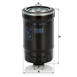 MANN-FILTER WK 8019/1 Fuel Filter for Cars and Transporters