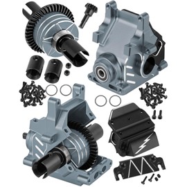 RCarmubWow RC F/R Gearbox Case Diff 43t &10t Input Gear Upgrades for 1/8 Kraton/Outcast/Talion 6S BLX EXB,Notorious 6S BLX,1/7 Mojave 6S BLX EXB,BigRock/Fireteam 6S BLX,Titanium