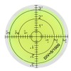 Horizontal Bubble Level, ABS Plastic Precision Bullseye Round Level Bubble,