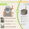 Natural Stone Grain Mill, Manual Granite stone grinder with Wooden