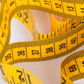 2x Schneidermaßband - Maßband - 1,50m - Fiber-Glas - Farbe: GELB