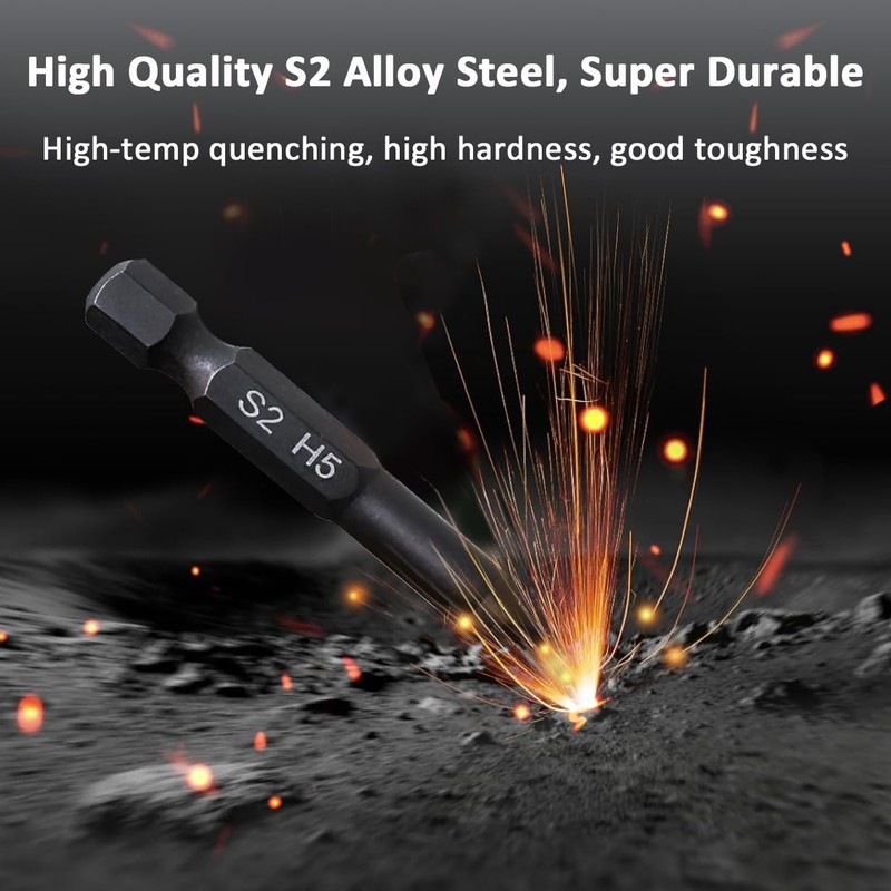 Hex Head Allen Wrench Drill Bit Set (10pc Metric &