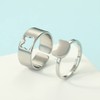 Chereda 2PCS Matching Cute Animals Promise Engagement Rings Lovers Gift
