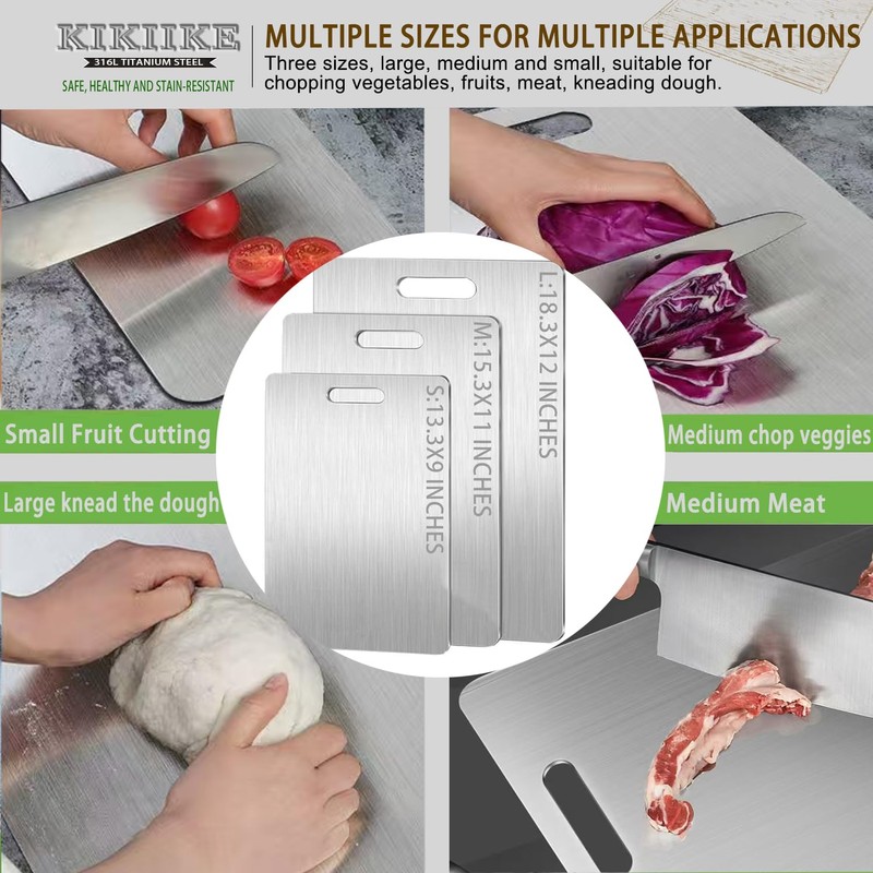 Titanium Cutting Board 2025 New Upgrade 100% Pure Titanium Cutting