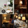 ONEWISH Cordless Lamp-Battery Operated Table lamp, 4000mAh Rechargeable, Stepless Dimmable,