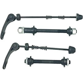 AiTuiTui 1 Pair Bike Quick Release Axle Skewer Bicycle Hub Parts, Front & Rear Axle Hollow Shaft Kit Replacement for Road Bike, Mountain Bike, MTB, BMX