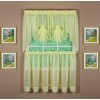 Today's Curtain Emelia Original Voile Tier Pair 30", Yellow, 60"
