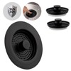 Hibbent Sink Stopper, Sink Strainer and Stopper Combo, 3 Stainless