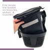 AlveyTech Insulated Front Basket Bag for Mobility Scooters with Round