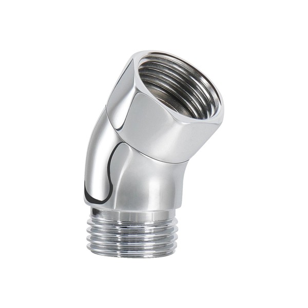 NearMoon Shower Elbow Adapter for Shower Head, Solid Brass 45°G1/2