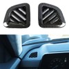 YOUTOOCAR Carbon Fiber Style Side Air Conditioning Vent Outlet Trim