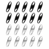 20 Pack Mini Double Opening Carabiner Clips, Small Zipper Pull