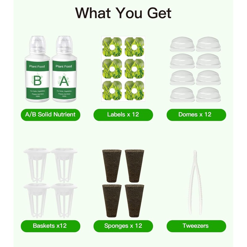 Seed Pods Kit for Hydroponics Growing System, Seed Starter Pods