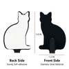 DueHoppee Adhesive Wall Hooks Cat Shaped - 8 Pack Stainless