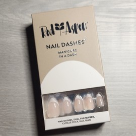 RED ASPEN Press On Nails Classic French Tammy Nail Dashes Almond French Manicure