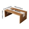 Folding Coffee Table No Assembly Japanese Floor Table Foldable, Bamboo