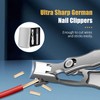 German Nail Clippers for Men, 2025 Upgraded Ultra Sharp Stainless
