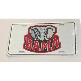 HANGTIME BAMA Aluminum License Plate University of Alabama Crimson Tide UA Car Truck Tag