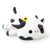 Onsoyours Original Weighted & Heatable Sunflower Cow Stuffed Animals, 3.7