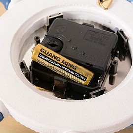 Wakauto Wheel Wall Clock Mediterranean Style Silent Nautical Ship Wheel Clock Nautical Coastal Beach Home Accent for Home Office Bedroom (Random Colour)