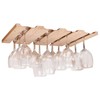 fdjamy Wine glass holder-a wooden wine glass rack and goblet