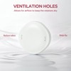 Portable Slim Secure Aligner Retainer Case Mirror Vents Travel White