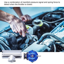 Blow Off Valve, Aluminum Billet Turbo Blow Off Valve 2.5" Flange Tube TypeRS Universal SDDBOVGRSBL FPG250 (Blue)