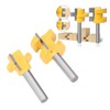 Squares Tooth Tenon Router Bit T Slot Flooring Routers Bits