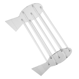 KOMBIUDA Display Stand Acrylic Display Shelves Acrylic Trays for Display Headband Stand Hairband Holder Show Rack Headpiece Organizer Headpiece Stand Organizer Ribbon Headgear Jewelry Rack