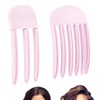 2pcs Wind Shaping Styling Comb, Pink Fluffy Bangs Hair Comb