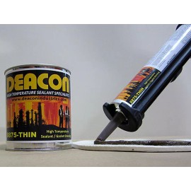 Deacon 8875-THIN (10.3 oz. Tube) High Temperature Sealant, 150°F to 1800°F
