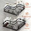 ZVZM Shower Shelf No Drilling Black Corner Shelf, Shower Shelf,