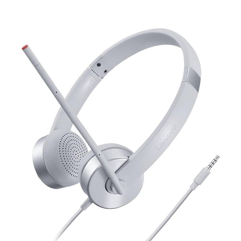 Lenovo 100 - Analog Stereo Headphones (Noise Isolating, 180 Degree