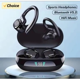 Han_Yock 5 STAR QUALITY 5.3 Wireless Bluetooth Earphones Earhook Headphone Sport Earbuds