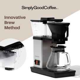 Simply Good Coffee SimplyGoodCoffee Coffee Maker / Coffee Machine. 8 Cup Automatic Drip Pour Over Coffee Brewer. Easy To Use, Durable Stainless, Gold Cup Standard