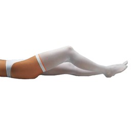 Holthaus Medical Medical Thrombosis Prophylaxis Compression Stocking, White, Thigh Length, S-L m