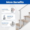 Muzata Slope Cable Railing Post 36 Inch for 25-40 Degrees