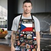 MYSOMY Czech Kitchen Apron Czech Republic Gifts Czechia Gifts Czech