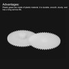 QUARKZMAN Pack of 20 Plastic Gears 48 Teeth Plastic Double