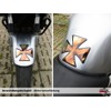 Tankpad 3D Iron Cross Motorcycle Car Sticker Rusty Look Sticker