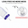 Giftophilia Straw Sippy Cup Conversion Kit for Lansinoh Baby Bottles,