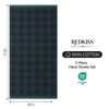REDKISS 100% Cotton Bath Towels Set, Checkered Towel for Bathroom,
