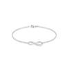 Elli Women's 925 Sterling Silver Xilion Cut Zirconia Crystal Infinity