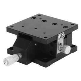 Linear Stage Z Axis, SEMZA-60T Manual Micrometer Trimming Platform Slide Table Fine Adjustment 60 * 60 * 30mm Withstand Vertical Linear Stage For Precision Positioning, Testing Equipment, Moving, etc