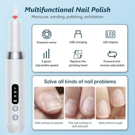Weinsamkeit Wireless Nail Cutter, 13-in-1 Nail Cutter Professional for Gel Nails, 20000 rpm, 3 Speed Levels Adjustable, Manicure and Pedicure Set, Electric, Nail Drill Home Use