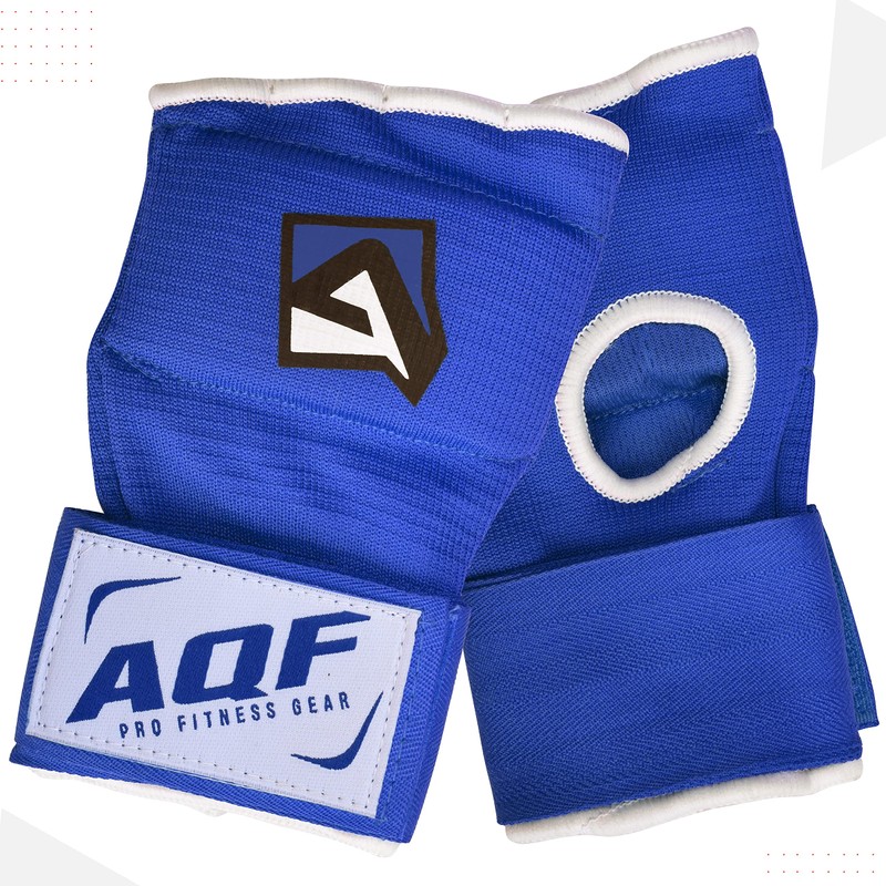 AQF Muay Thai Gel Padded Inner Gloves Boxing Fist Padded