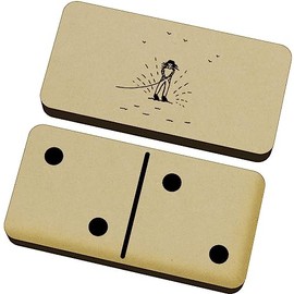 Azeeda 'Fantastic fun water skiing ' Domino Set & Box (DM00037128)